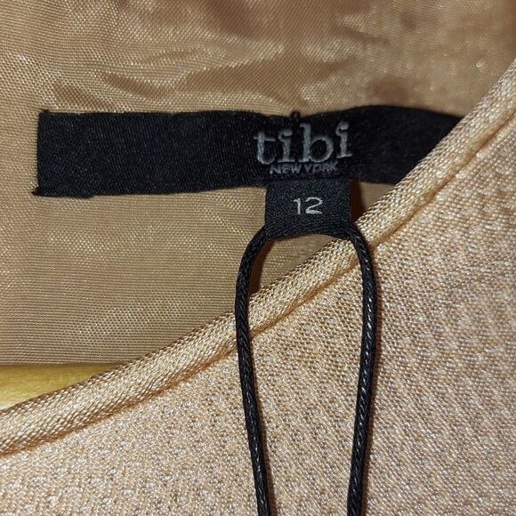 Tibi Origami Simona Jacquard Open Back Mini Dress Sz 12 NWT - Picture 4 of 11